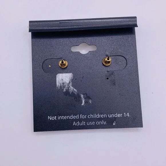 Raphael Gold Tone Bee Earrings Insect Studs Nature Bug Costume Jewelry Gift NWT - Picture 4 of 4